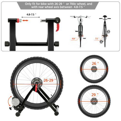 Indoor Magnetic Stationary Bike Trainer w/ 6 speeds 3