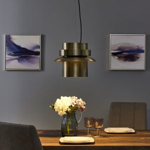 Alistair Metal Art Deco Pendant Ceiling Light 5