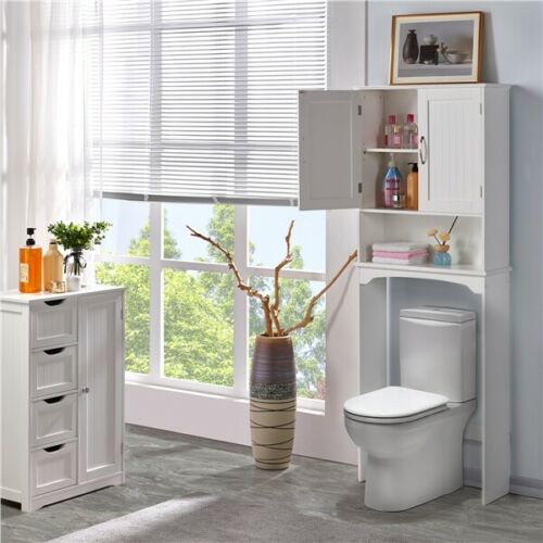 White "Over The Toilet" Bathroom Rack 7