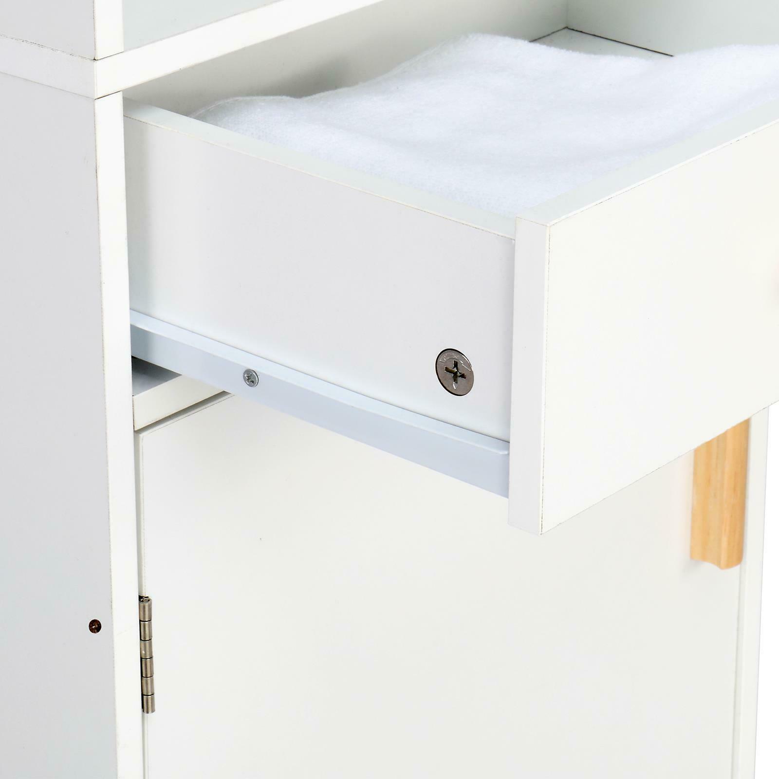 White Tall Kitchen Pantry Cabinet Storage 5