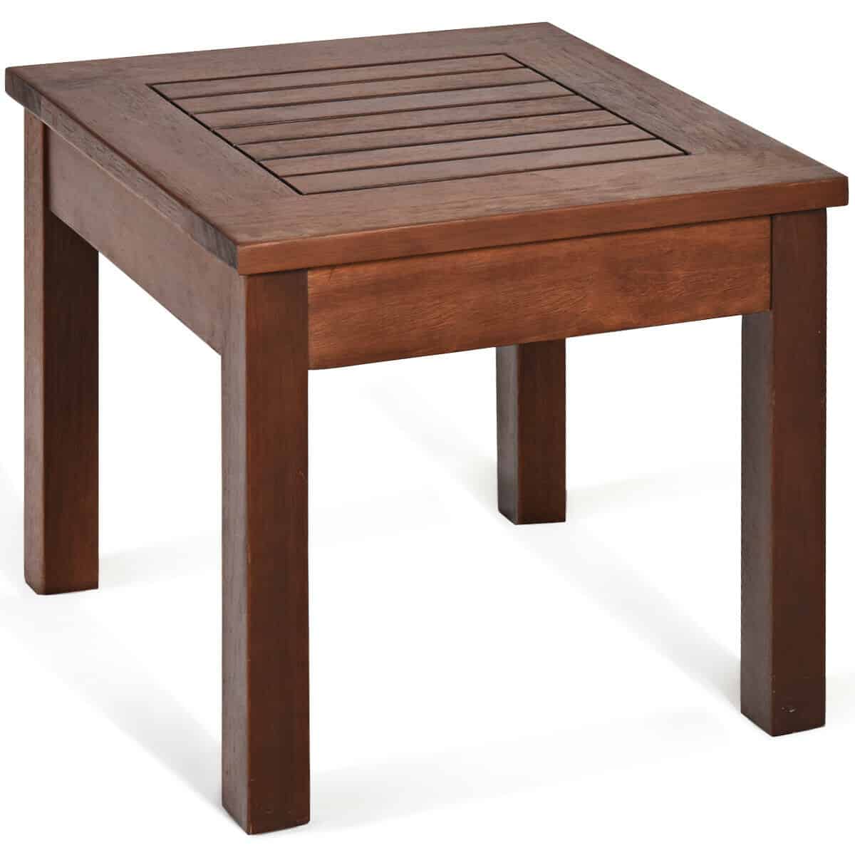 3-Piece Eucalyptus Wood Outdoor Patio Furniture Set 12