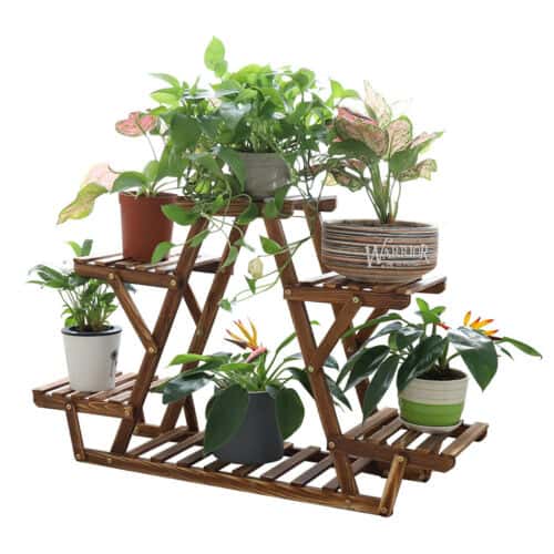 Triangular 6-Tiered Indoor Plant Rack 8