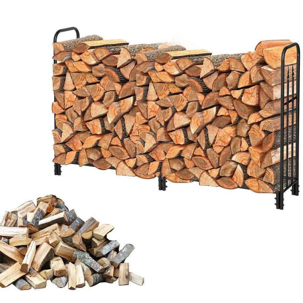 6-ft Steel Firewood Log Storage Rack 2
