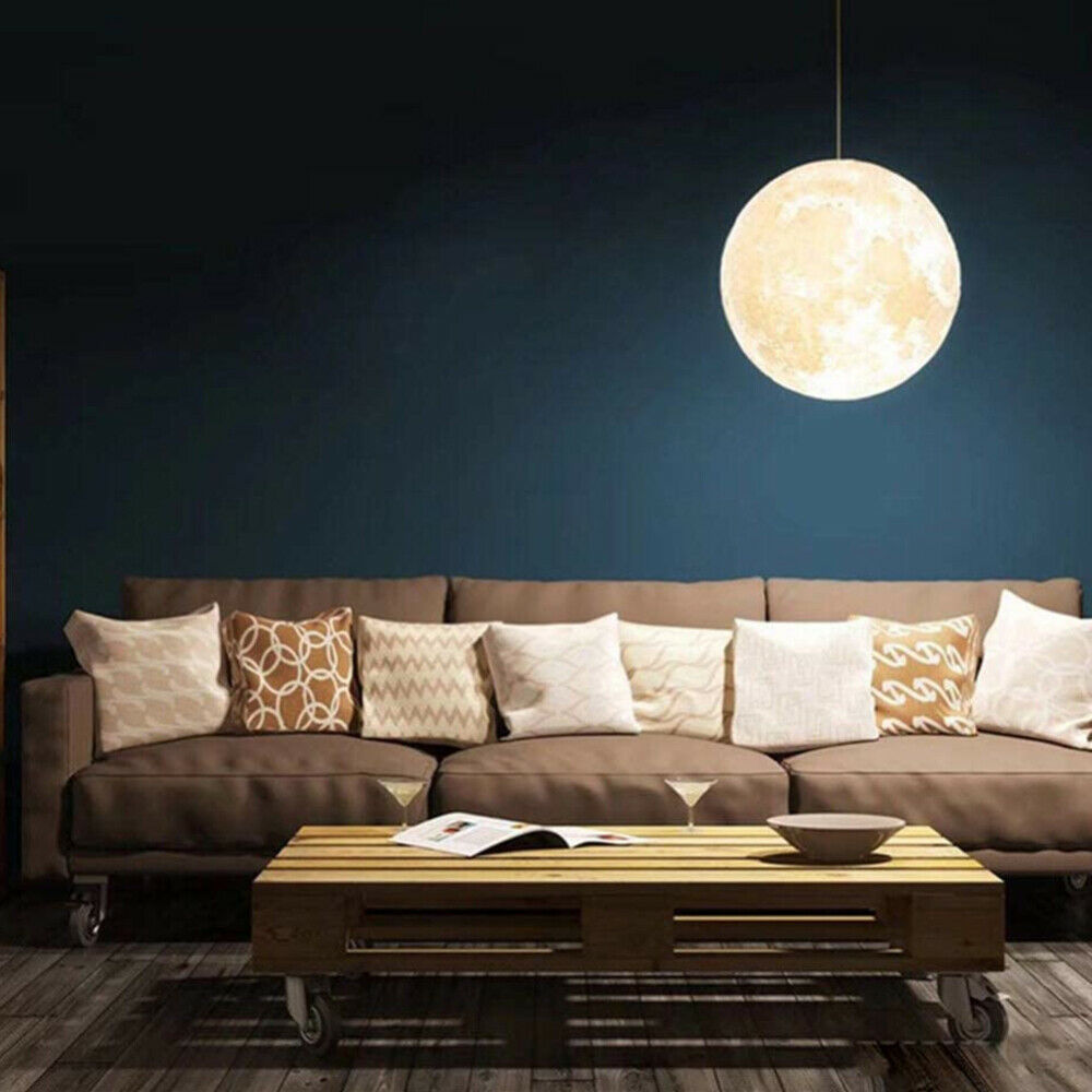 3D Printed Moon Pendant Ceiling Lamp 6