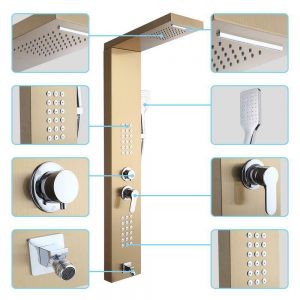 47" Panel Tower Shower Fixture 1
