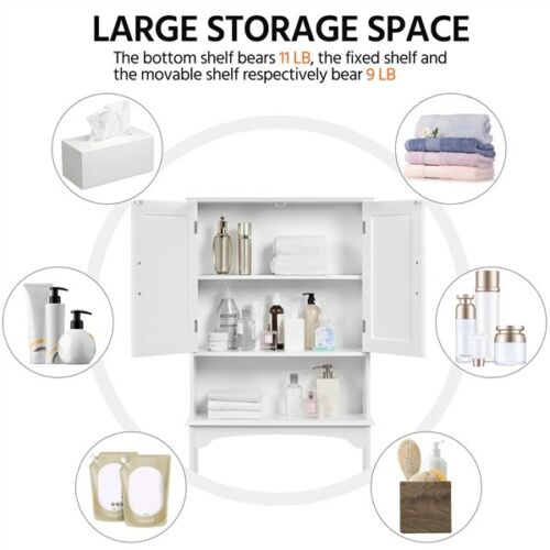 White "Over The Toilet" Bathroom Rack 4