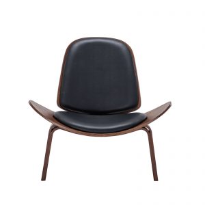 Midcentury Modern Walnut Tripod Lounge Chair 2