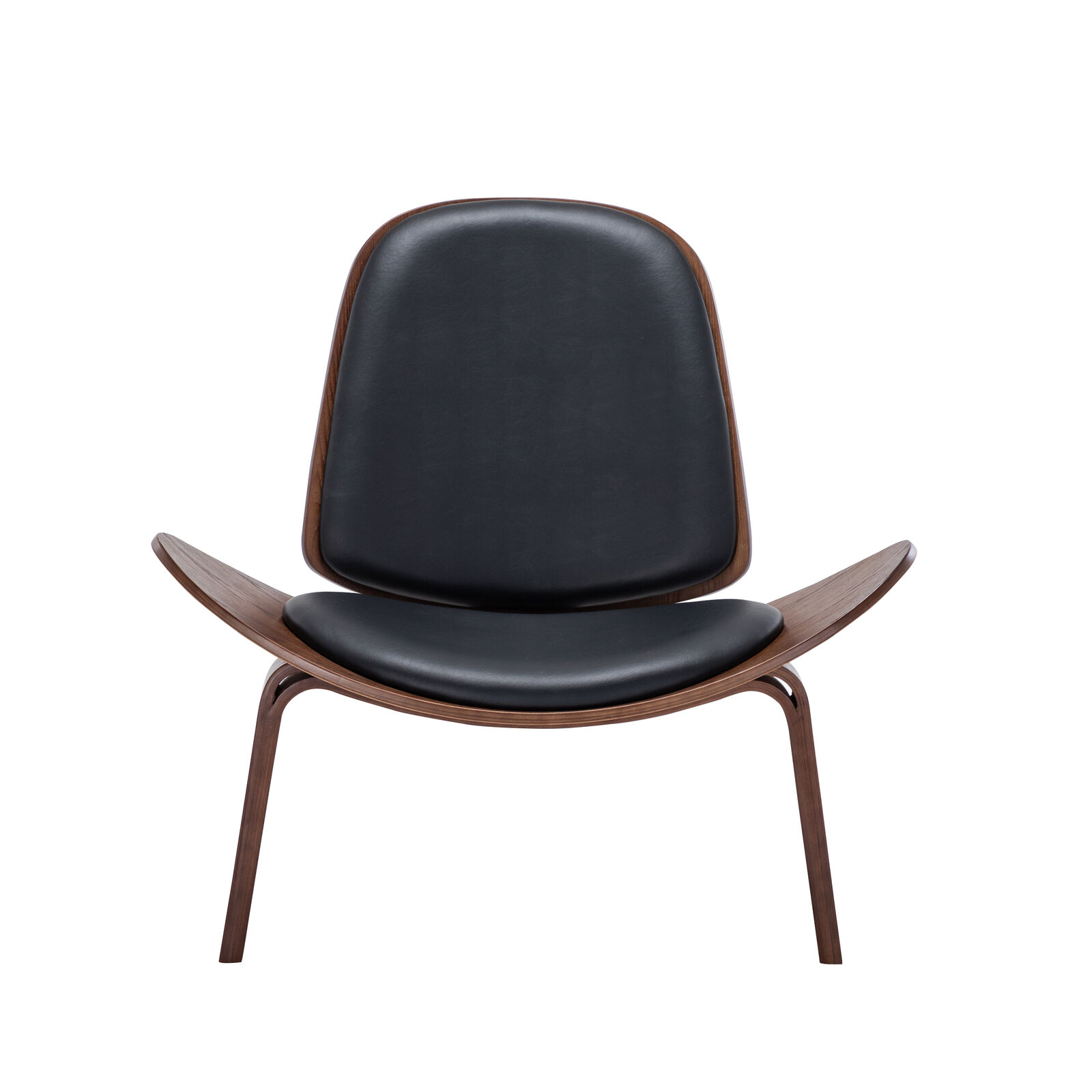 Midcentury Modern Walnut Tripod Lounge Chair 2