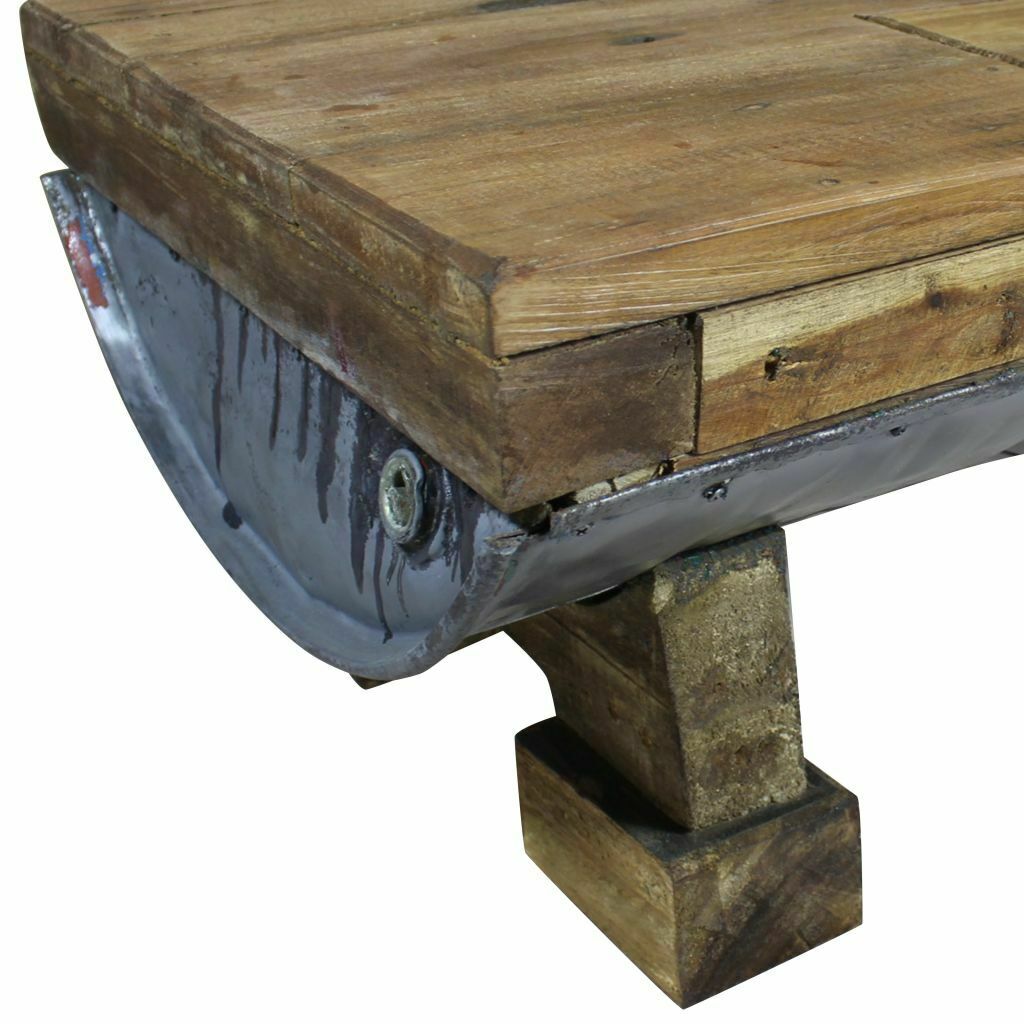 VidaXL 35.4" Solid Reclaimed Wood Coffee Table 4