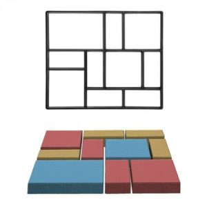 Set of 3 - Modern Style Outdoor Concrete Mold Path Maker