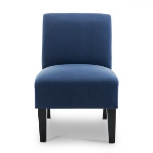 Blue Accent Slipper Living Room Chair 2