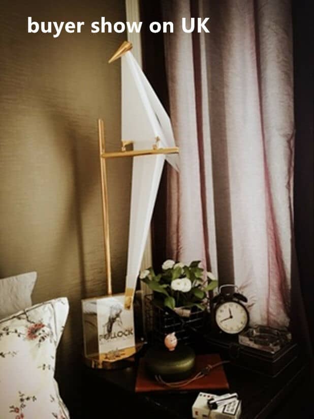Iron Swing Origami Bird LED Table Lamp 5
