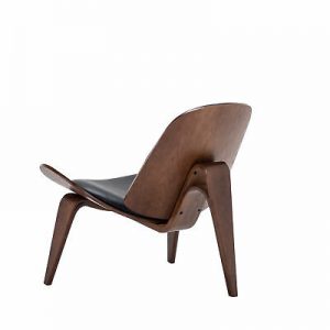 Midcentury Modern Walnut Tripod Lounge Chair