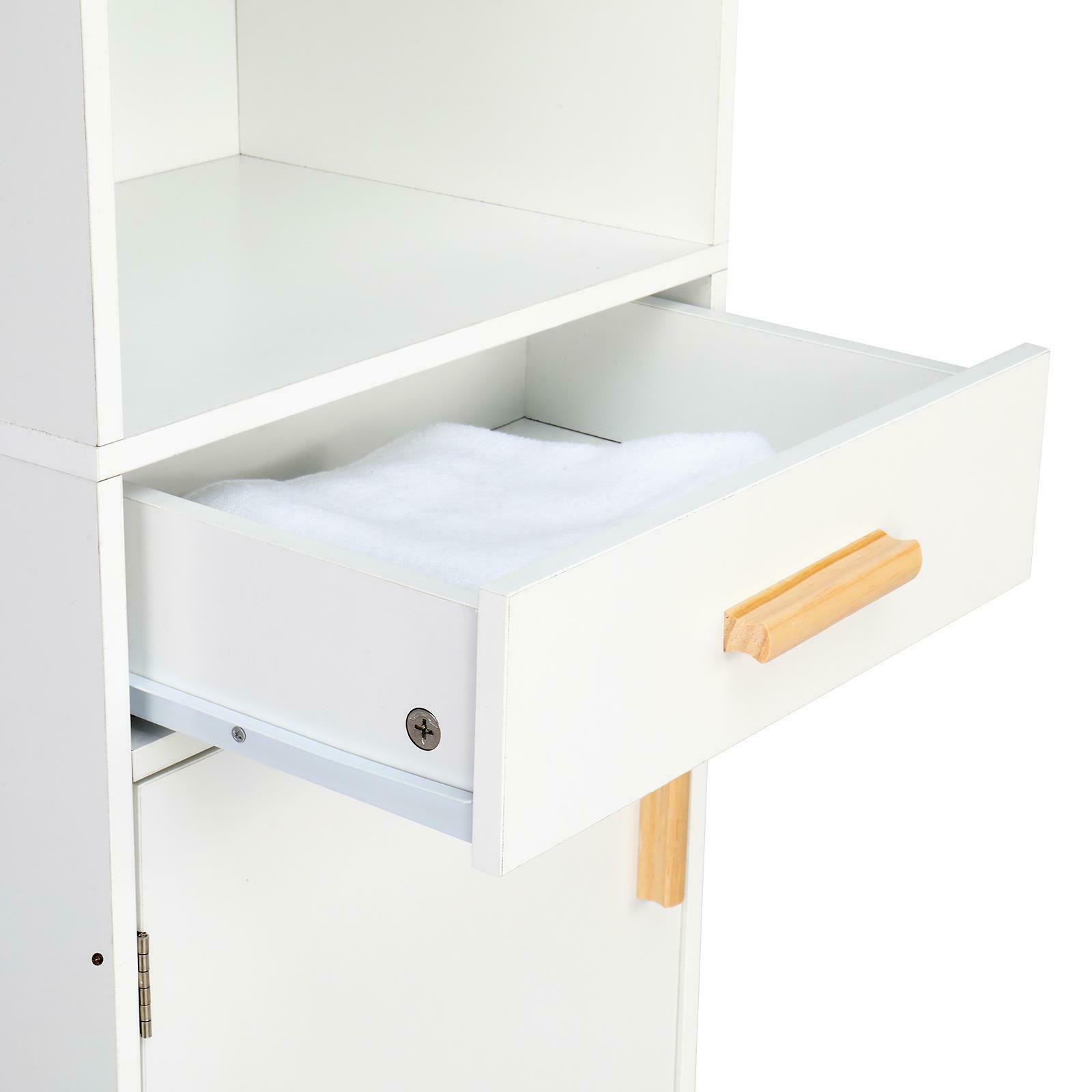 White Tall Kitchen Pantry Cabinet Storage 4