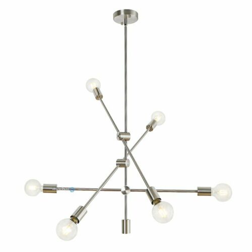 6 Light Midcentury Modern Sputnik Ceiling Light Pendant 3