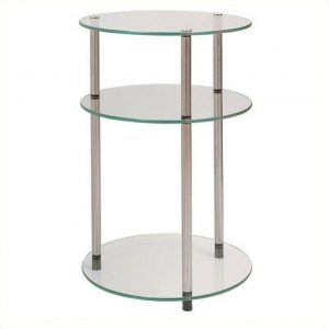Convenience Concepts 3-Tier Classic Glass Table