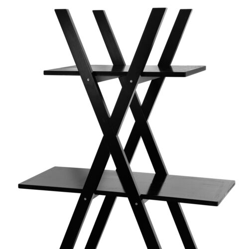 A-Frame 4-Tier Black Ladder Shelf 2