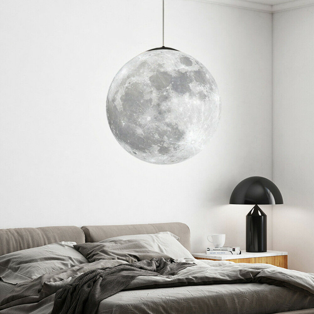 3D Printed Moon Pendant Ceiling Lamp 2