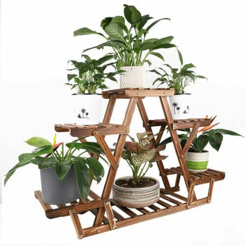 Triangular 6-Tiered Indoor Plant Rack 9