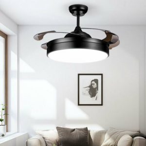42" "Full Moon" Retractable Dimmable LED Ceiling Light w/ Fan